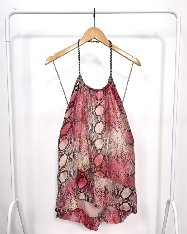 Blusa sesda estampada decotada corrente ANIMALE - 40