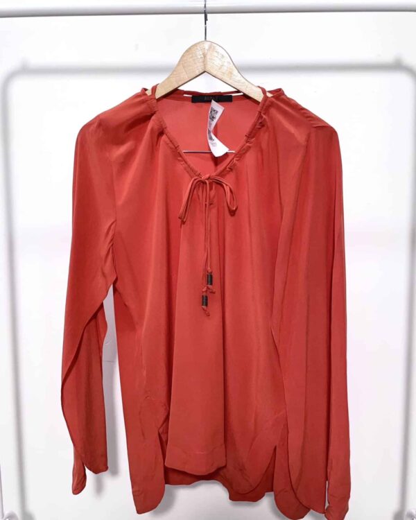 Blusa seda laranja mangas abertas ANIMALE - 38 - VENDIDO SISTEMA OTO