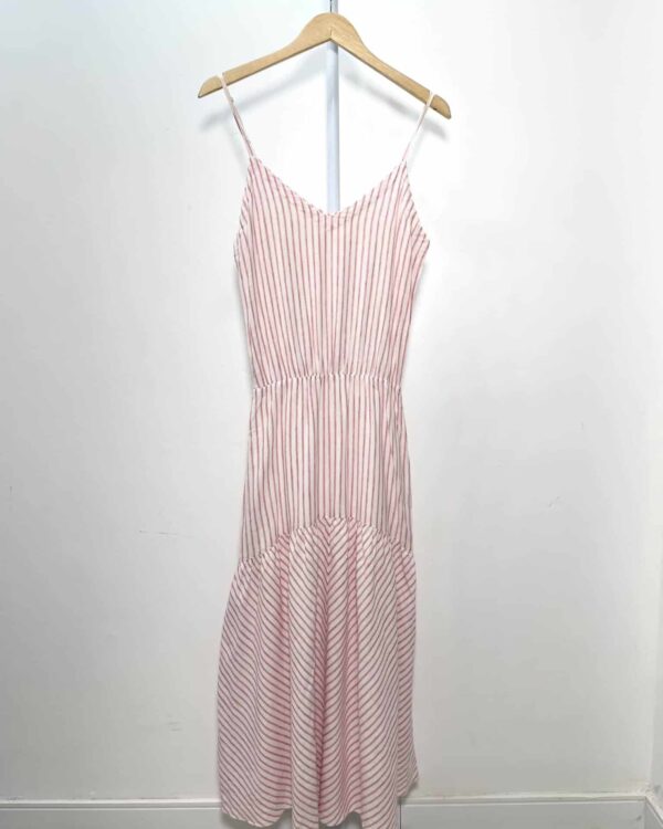 Vestido listrado vermelho e branco ATEEN - 38 - VENDIDO SISTEMA OTO