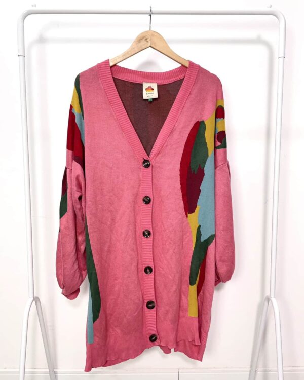 Max casaco de tricot com estamp FARM GLOBAL - P - VENDIDO SIST OTO