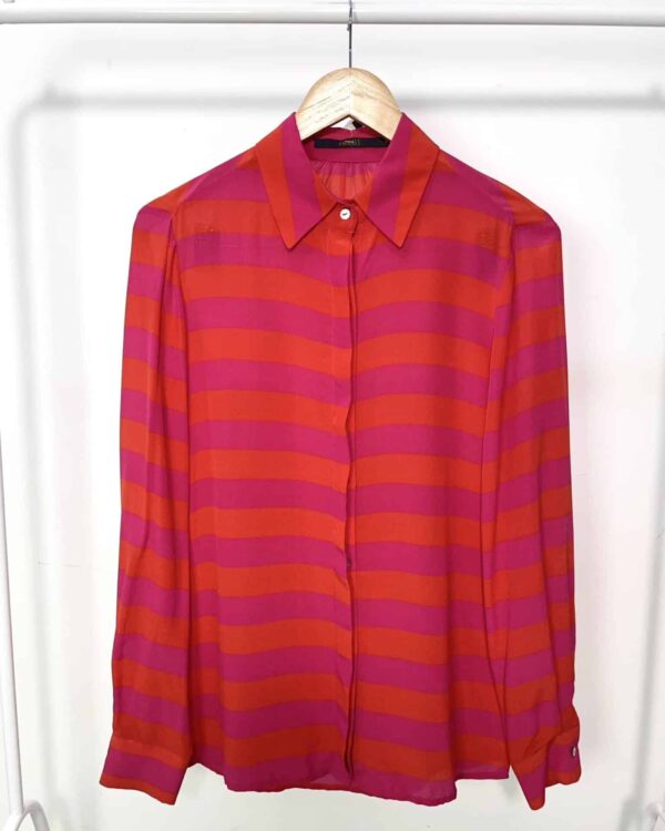 Camisa seda vermelha rosa ANIMALE - 36 - VENDIDO SISTEMA OTO
