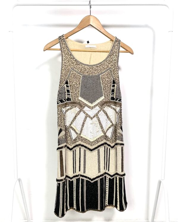 Vestido bordado curto LE LIS BLANC - 42 - VENDIDO SISTEMA OTO