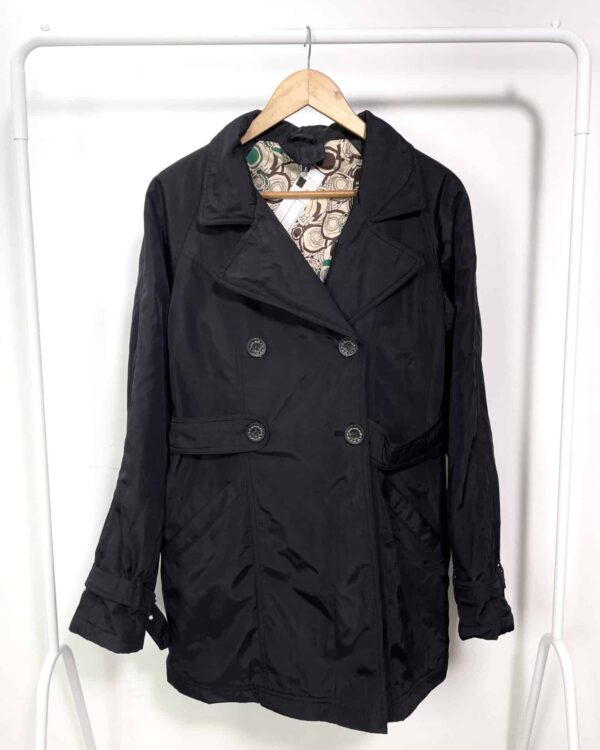 Trench coat preto - G - VENDIDO SISTEMA OTO