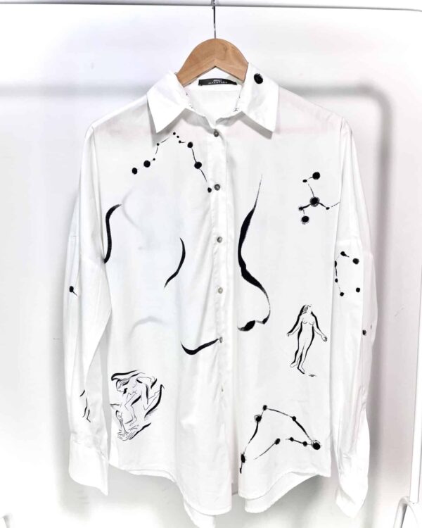 Camisa branca com estamp cinza ANIMALE - M