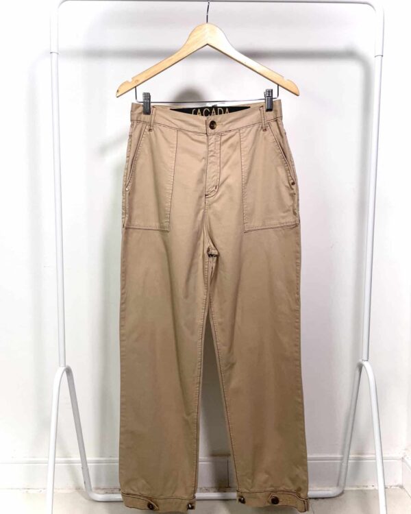 Calça sarja khaki pesponto SACADA - 36 - VENDIDO SIST OTO