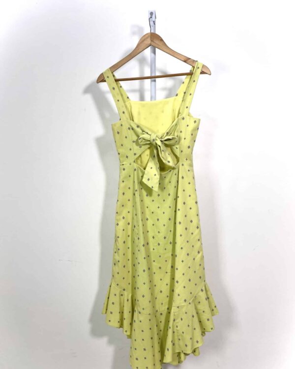 Vestido verde com bordados lilás LUCIDEZ - P - VENDIDO SISTE,MA OTO