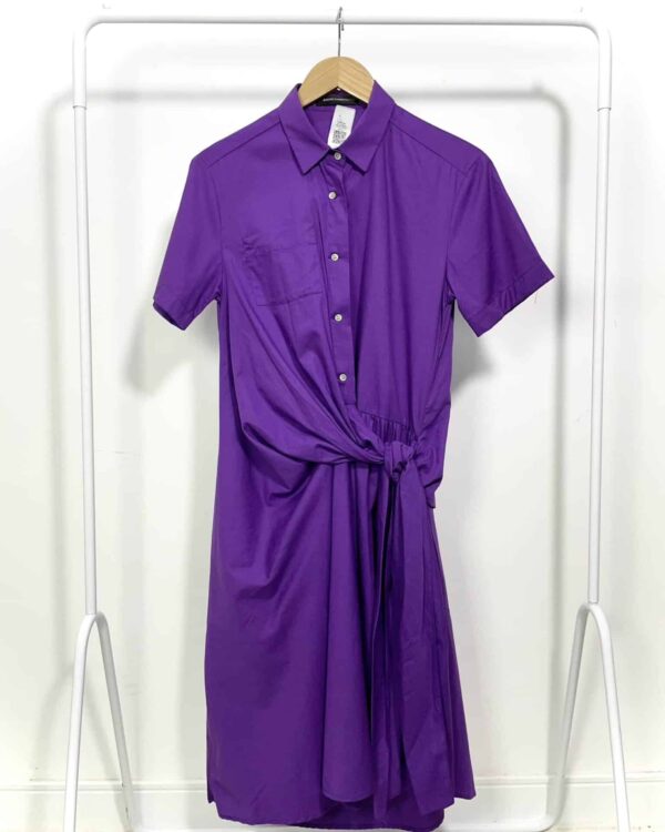 Vestido roxo com amarração ANDREA MARQUES - 38 - VENDIDO SISTEMA OTO