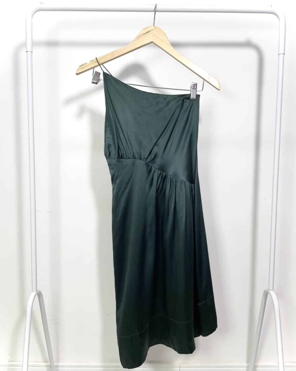 Vestido verde seda TUFI DUEK - P - VENDIDO SIST OTO