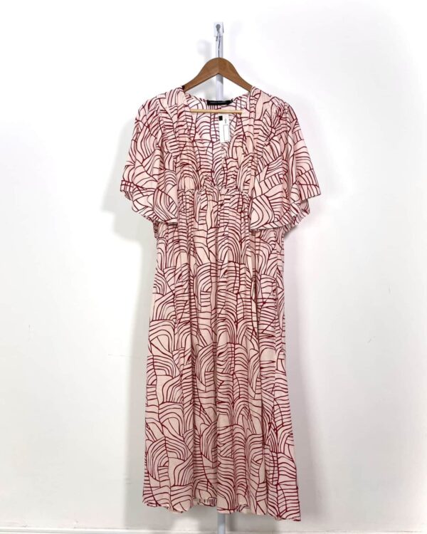 Vestido midi estampa terracota ANDREA MARQUES - 36