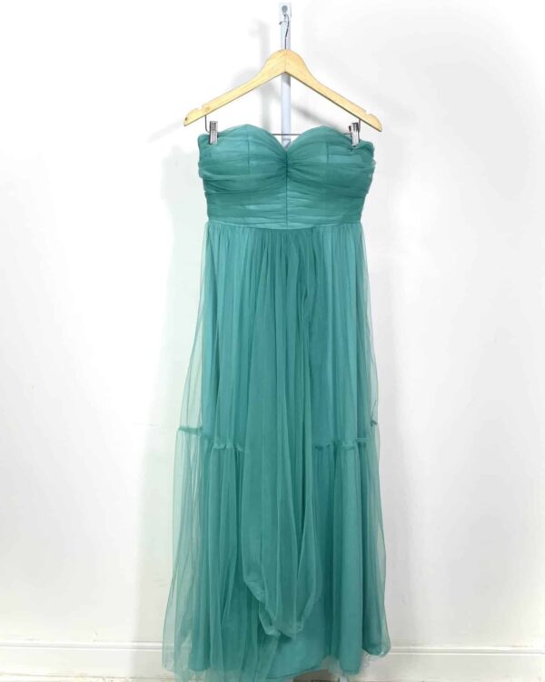 Vestido verde tule sem alça DANILO VESTFESTA - 36 - VENDIDO SIST OTO