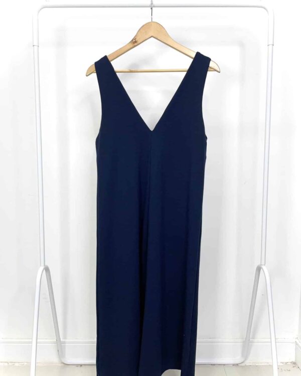 Vestido azul marinho sem manga ZARA - P