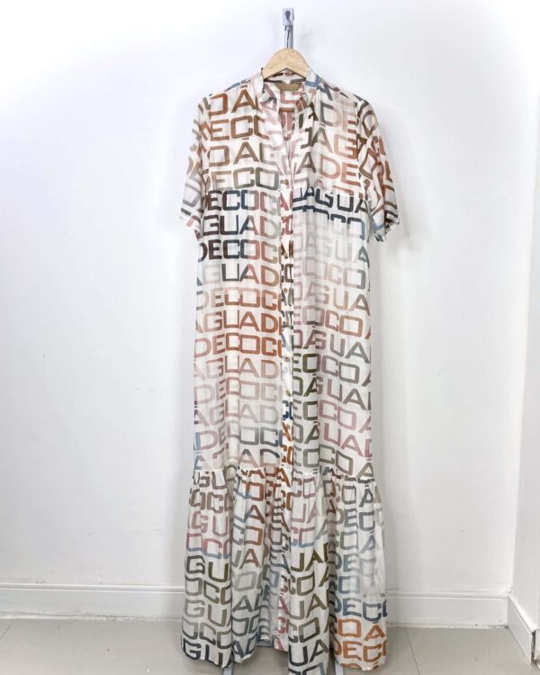 Chemise branco estampada ÁGUA DE COCO - P - VENDIDO SISTEMA OTTO