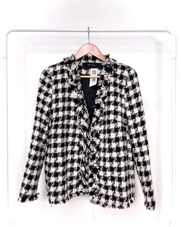 Max casaco preto e branco ZARA - G