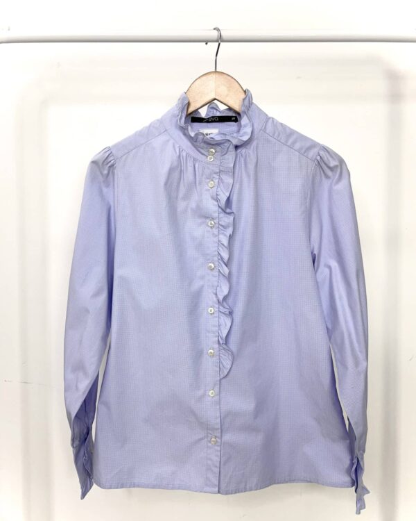 Camisa algodão azul EVA - 38