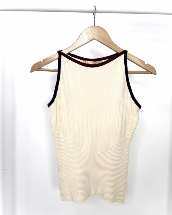 Regata off white tricot MARIA FILÓ - M - VENDIDO SISTEMA OTO