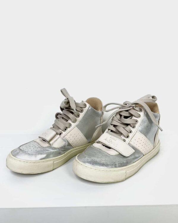 Tênis bege e prata cano médio ANIMALE - 36 - VENDIDO SISTEMA OTO