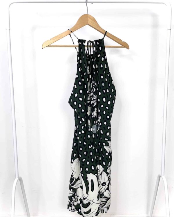 Vestido curto verde com estamp FARM - G VENDIDO SISTEMA OTO