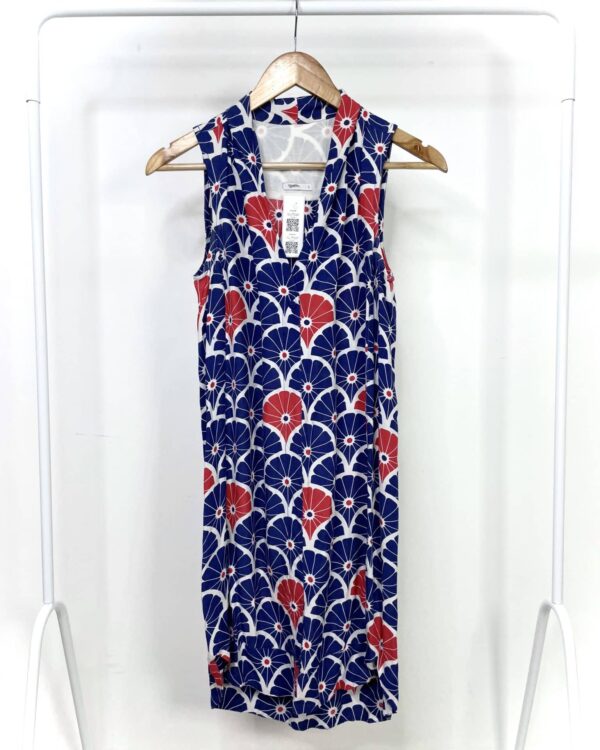 Vestido curto azul estampada TOTEM - P