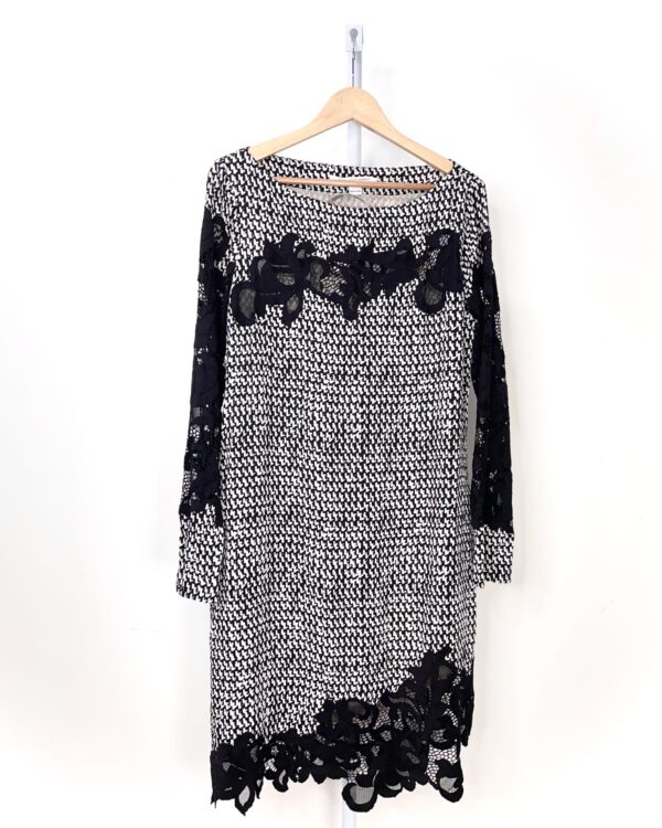 Vestido p& com  renda DIANE VON FURSTENBERB - 42