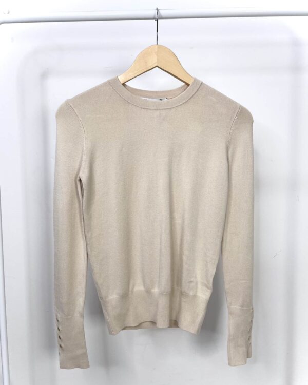 Blusa de tricot bege ZARA - P *nunca usado* - VENDIDO SISTEMA OTO