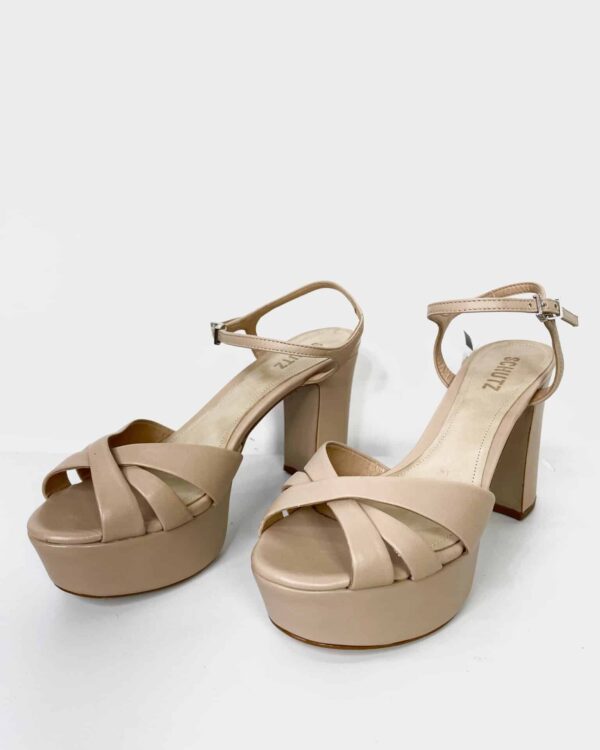 Sandalia salto bege clara SCHUTZ -38