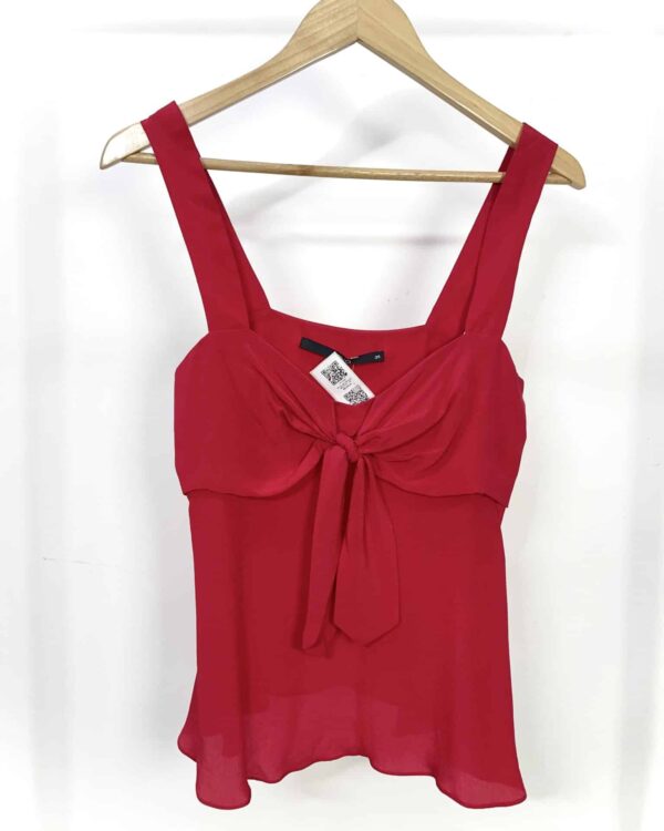 Blusa vermelha de seda EVA - 36 - VENDIDO SISTEMA OTO