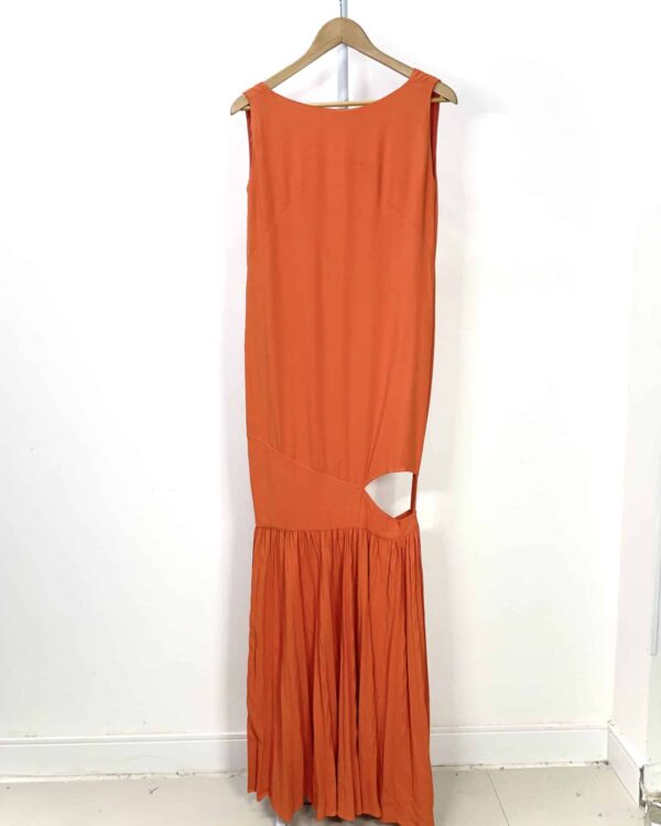 Vestido longo laranja - P - VENDIDO SISTEMA OTO