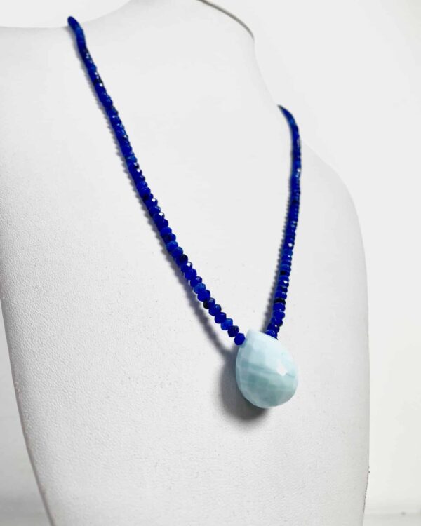 Colar pedras turquesa gota ISABAHIA - VENDIDO SIST OTO