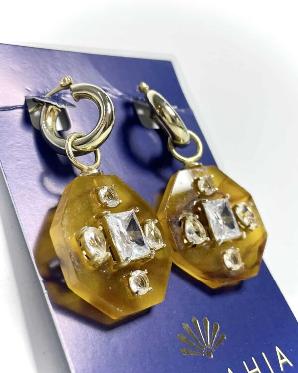 Brinco hexágono ISABAHIA - vendido sistema oto