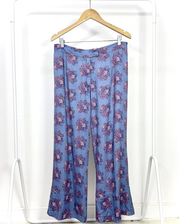 Calça azul estampada MARIA FILÓ - G - VENDIDO SISTEMA OTO