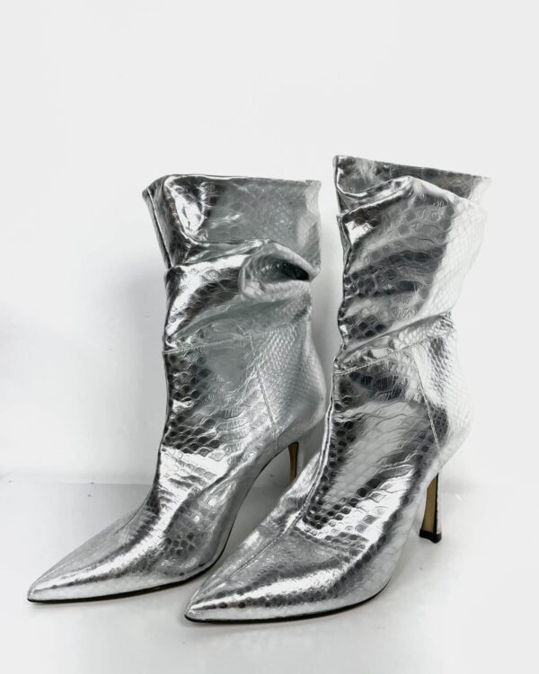 Bota metaizado prata AREZZO - 37 - VENDIDO SIST OTO
