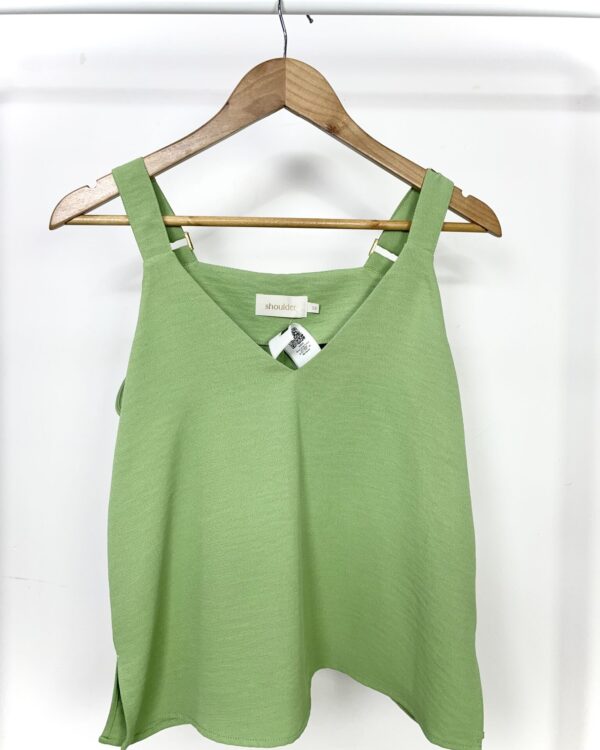 Blusa verde fivelas douradas SHOULDER - 36 - VENDIDO SISTEMA OTO