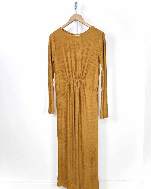 Vesitido midi marrom drapeado ZARA - G *nunca usado* - VENDIDO SIST OTO