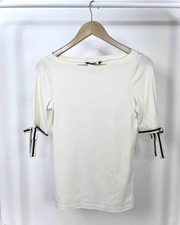 Blusa off white com detalhes RALPH LAUREN - M - VENDIDO SISTEMA OTTO
