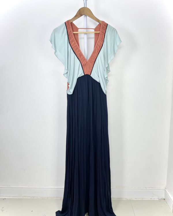 Vestido azul marinho colorido MOB - P - VENDIDO SISTEMA OTTO