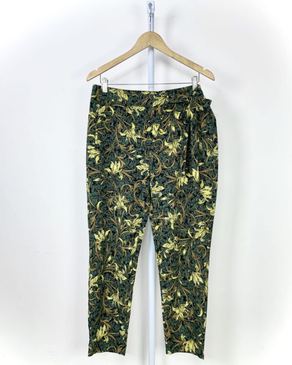 Calça preta com estamp verde ZARA - G - VENDIDO SISTEMA OTO