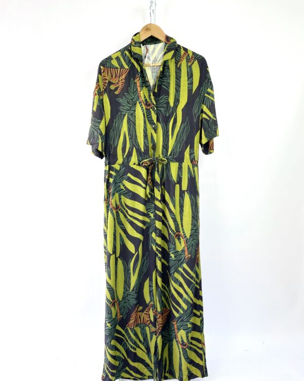 Macacão estmpado preto e verde ANIMALE - 38