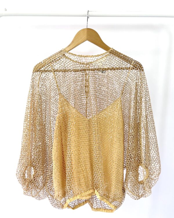 Blusa marrom com paetes NK COLLECTION - 36 - VENDIDO SISTEMA OTO