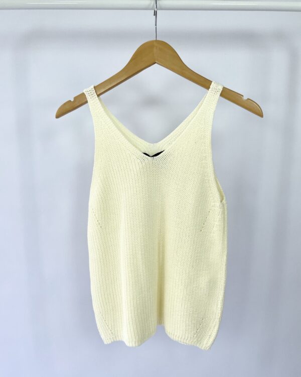 Regata tricot off white MARIA FILÓ - M - VENDIDO SISTEMA OTO