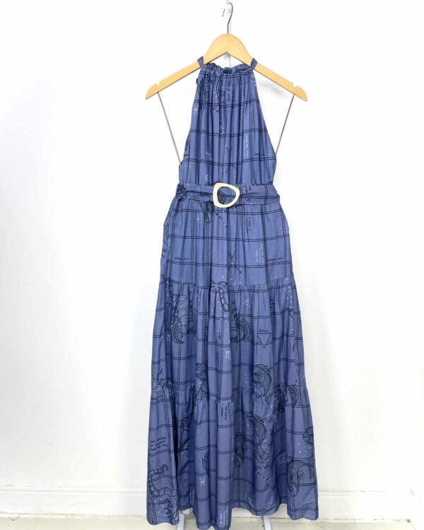 Vestido azul estampado DRESS TO - P - VENDIDO SISTEMA OTO