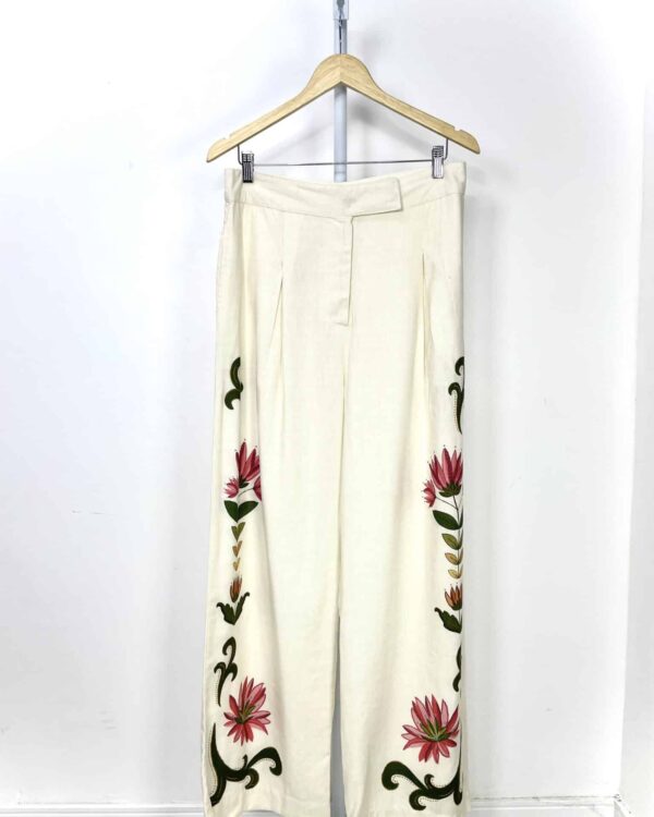 Calça linho estampada FARM - G