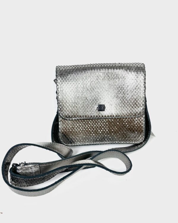 Bolsa cinza metalizada texturas VIA MIA- vendido sistema otto