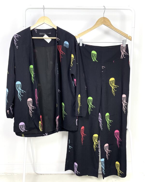 Conjunto kimono com calça água viva GUDE - P - VENDIDO SISTEMA OTO