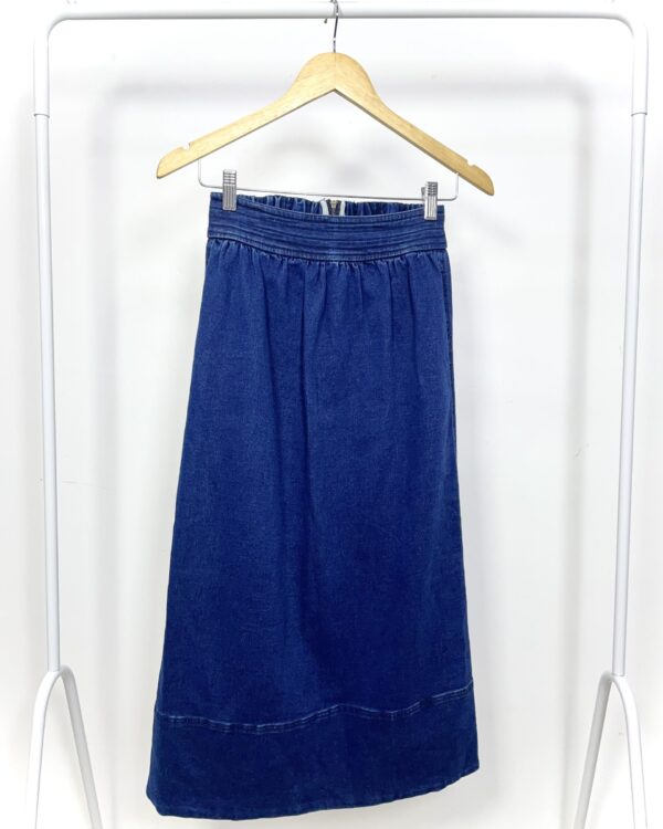 Saia midi jeans escura CACHÉ - 34