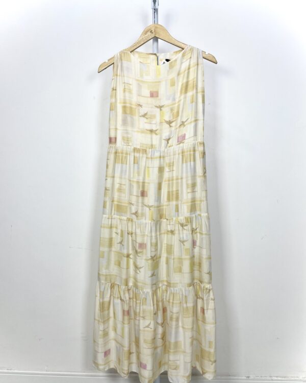 Vestido branco com estamp amarela MIXED - 36 - VENDIDO SISTEMA OTO