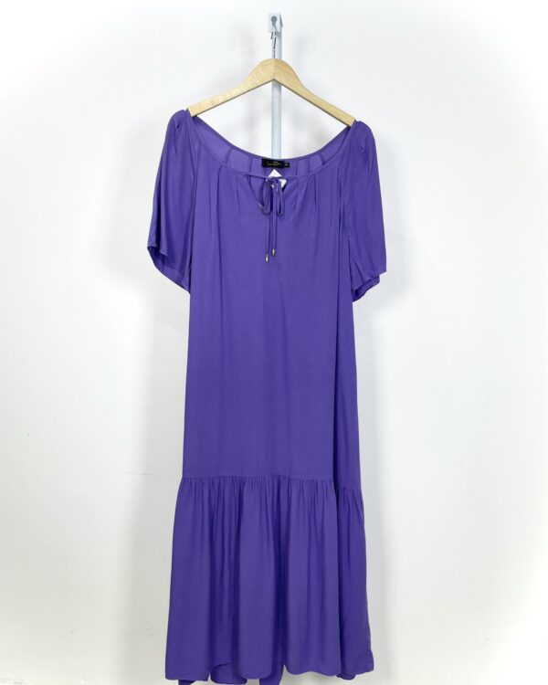 Vestido roxo longo LUCIDEZ - GG- VENDIDO SISTEMA OTTO