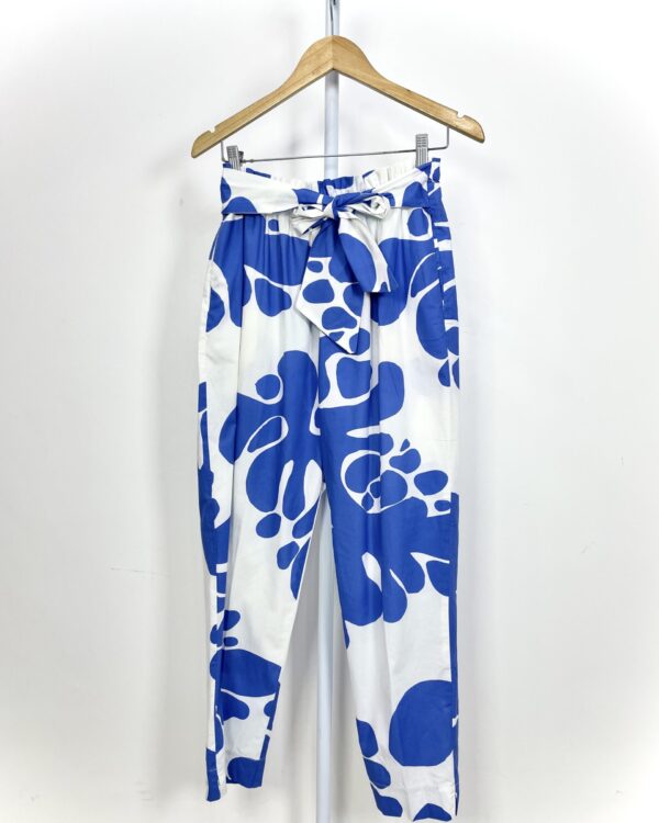 Calça algodão azul e branco LUCIDEZ - G - VENDIDO SISTEMA OTO