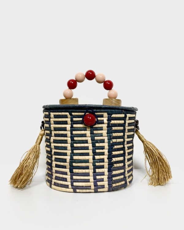 Bosla de palha com enfeites CATARINA MINA - VENDIDO SISTEMA OTO