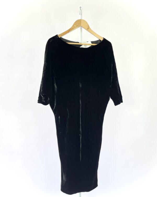 Vestido preto curto veludo MARA MAC - 40 - VENDIDO SISTEMA OTO