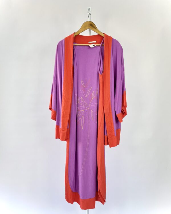 Vestido roxo e laranja DRESS TO - PP-vendido sistema otto